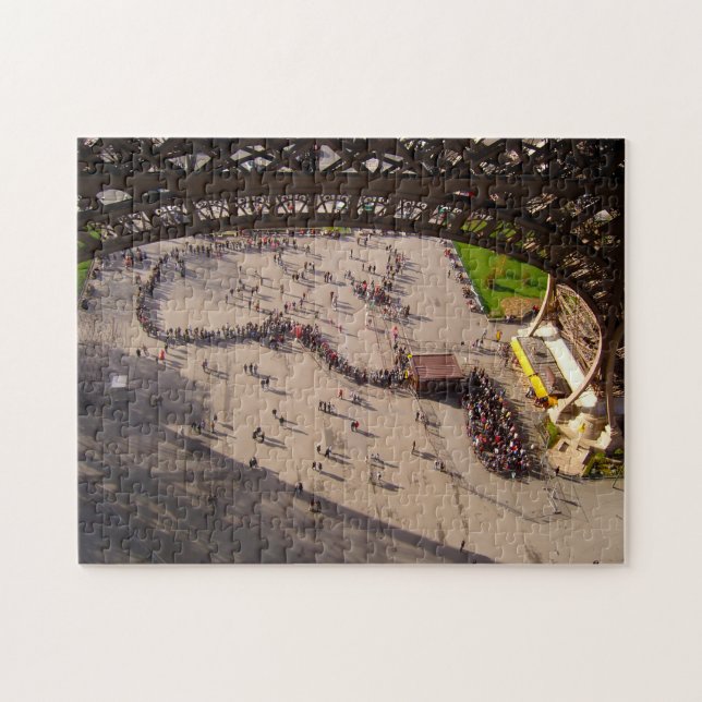 Quebra-cabeça Torre Eiffel Paris. (Horizontal)