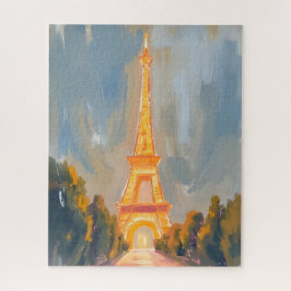Quebra-cabeça Torre Eiffel Paris França Aquarela