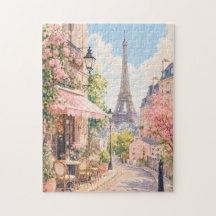 Torre Eiffel Paris Pastel de Rua | Paris Romântica