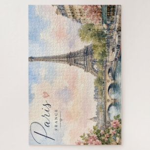 Quebra-cabeça Torre Eiffel rio seine Paris França