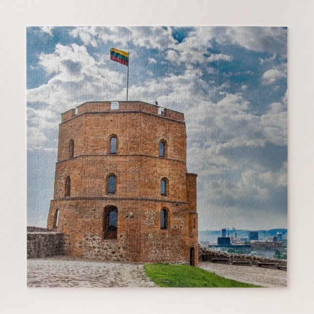 Quebra-cabeça Torre Gediminas em Vilnius, Lituânia - Puzzl Jigse (Vertical)