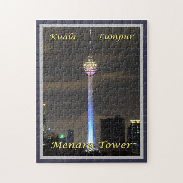 Quebra-cabeça Torre Kuala Lumpur Menara - Malásia - (Vertical)