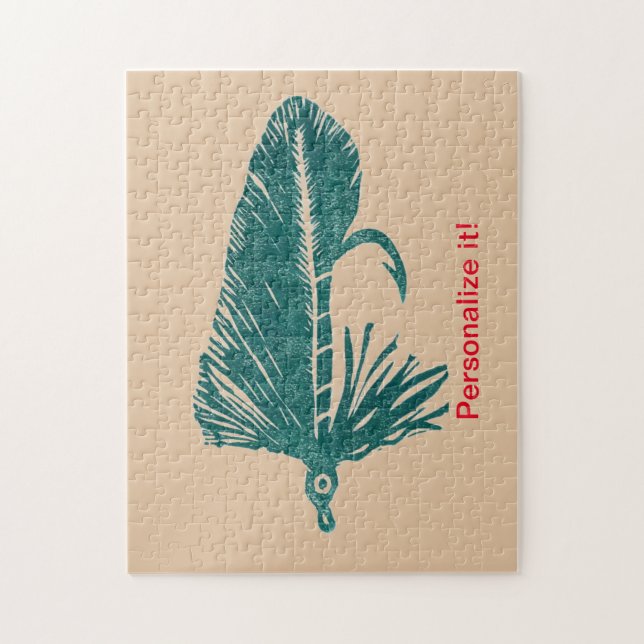 Quebra-cabeça Torre verde Matuka voando amarrando, arte de pesca (Vertical)