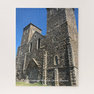 Quebra-cabeça Torres Gêmeas da Igreja de St Mary Reculver Kent e