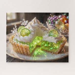 Quebra-cabeça Torta de Limão Taiti com Cristal Brilhante Arte de