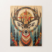 Totem do Cervo – Espírito Elegante Art Déco