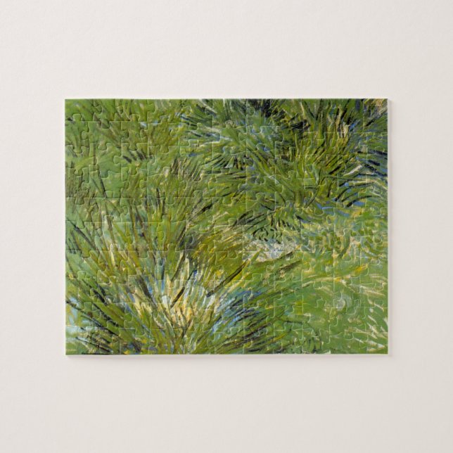 Quebra-cabeça Touceiras de Grama por Vincent van Gogh (Horizontal)