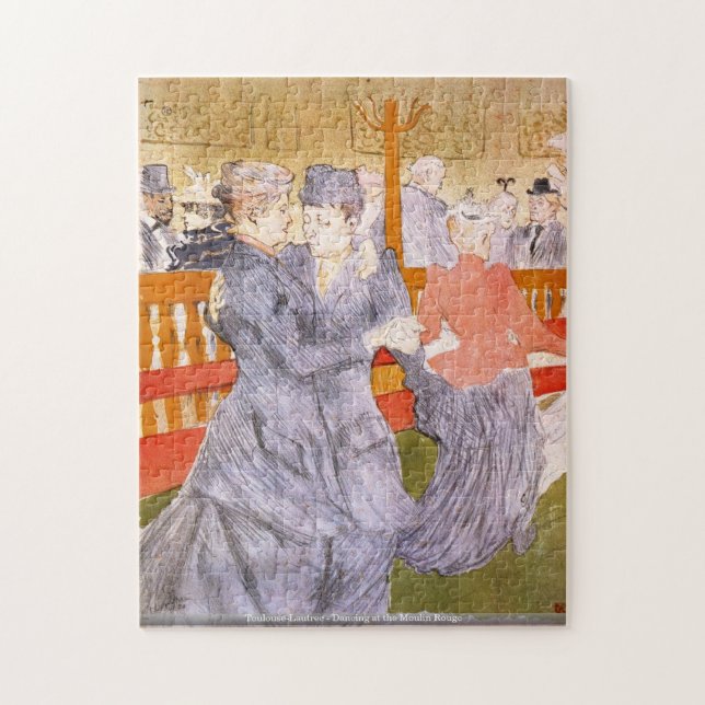Quebra-cabeça Toulouse-Lautrec - dança no vermelho (Vertical)