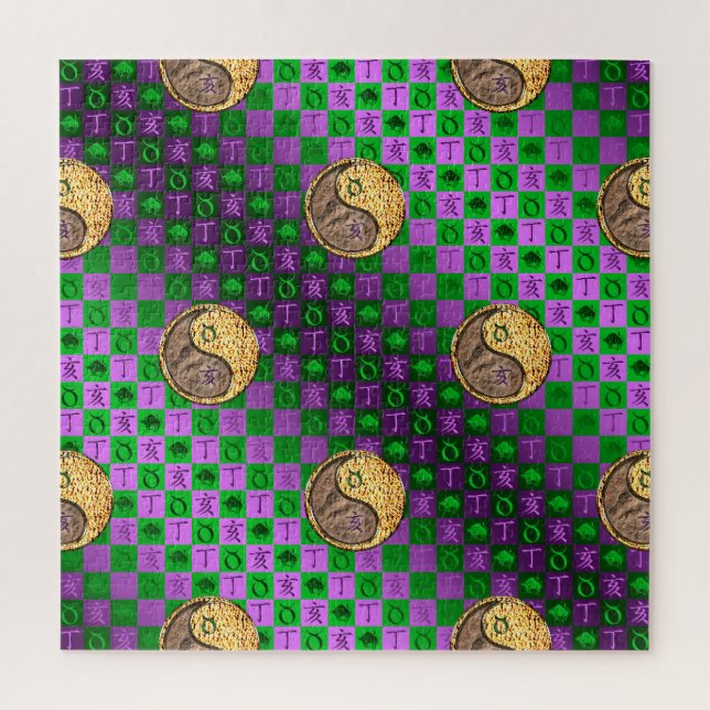 Quebra-cabeça Touro & Javali de Fogo (Vertical)