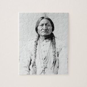 Quebra-cabeça Touro Sentado Nativo Americano