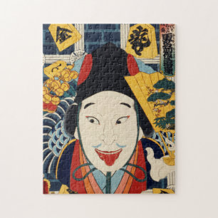 Quebra-cabeça Toyohara Kunichika Retrato de um ator