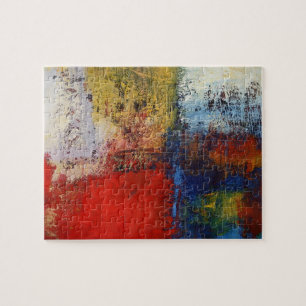 Quebra-cabeça Trabalho de arte Abstrato Colorida Moderna