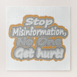 Quebra-cabeça Trabalho de arte Bonita Sobre "Interromper Desinfo