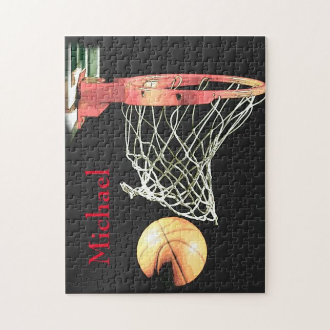 Quebra-cabeça Trabalho de arte de basquetebol (Vertical)
