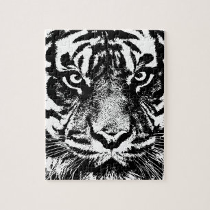 Quebra-cabeça Trabalho de arte de Olhos de Borneo Tiger Borneo W