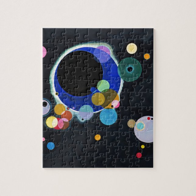 Quebra-cabeça Trabalho de arte de Vários Círculos do Kandinsky (Vertical)