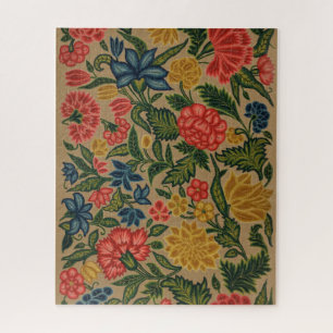 Quebra-cabeça Trabalho de arte do Jardim Floral Designer Vintage