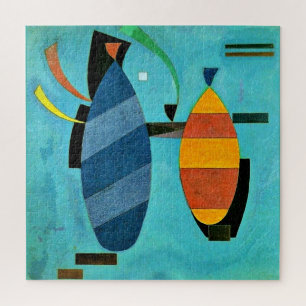 Quebra-cabeça Trabalho de arte Striped, colorido por W. Kandinsk