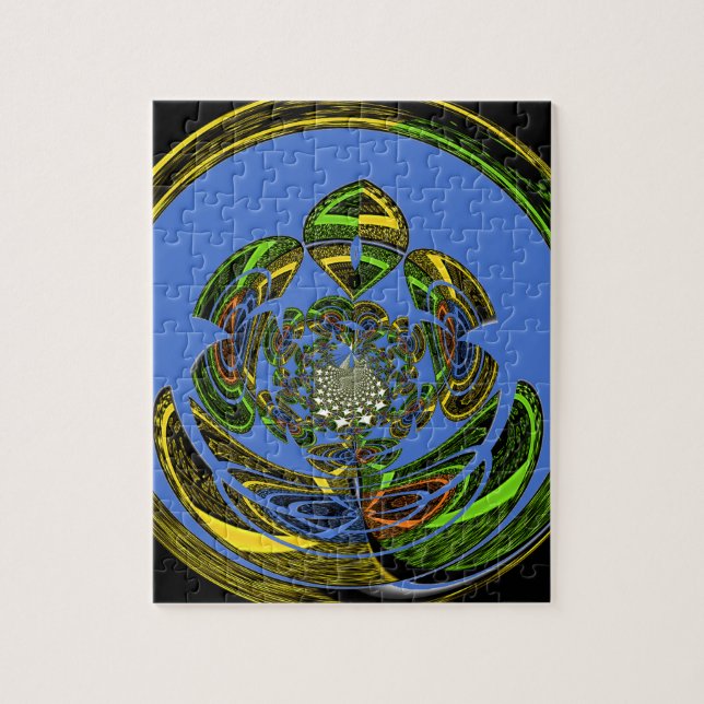 Quebra-cabeça Tradicional Apenas Azul (Vertical)