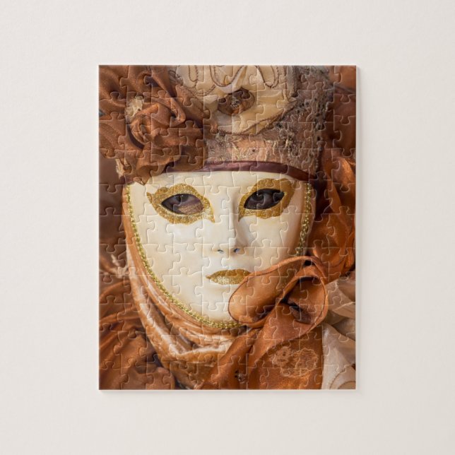 Quebra-cabeça Traje de Carnaval de Laranja, Veneza (Vertical)