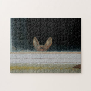 Quebra-cabeça Traje De Traje Cortês Em Pista Na Janela