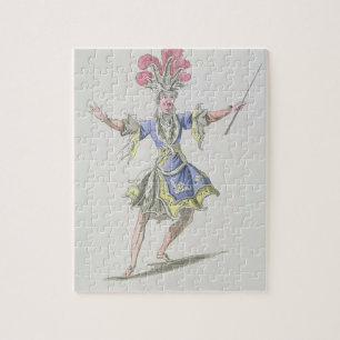 Quebra-cabeça Traje o design para o mágico, em Dardanus, um li