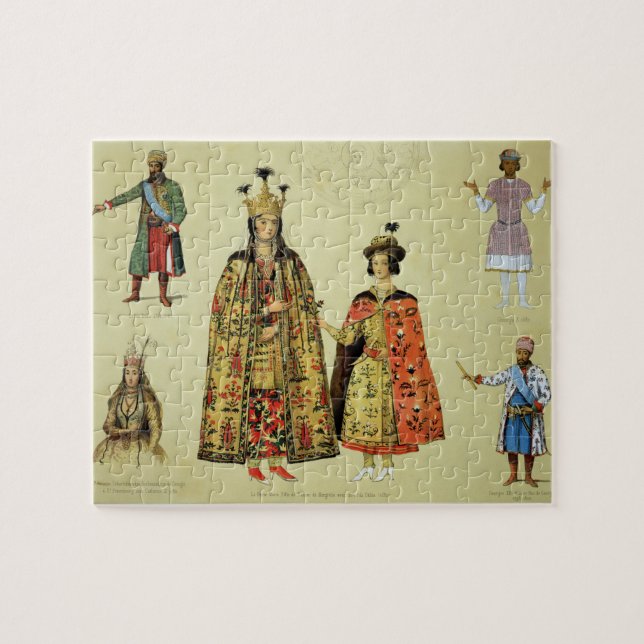 Quebra-cabeça Trajes do 17os e séculos XVIII, placa 56 (Horizontal)