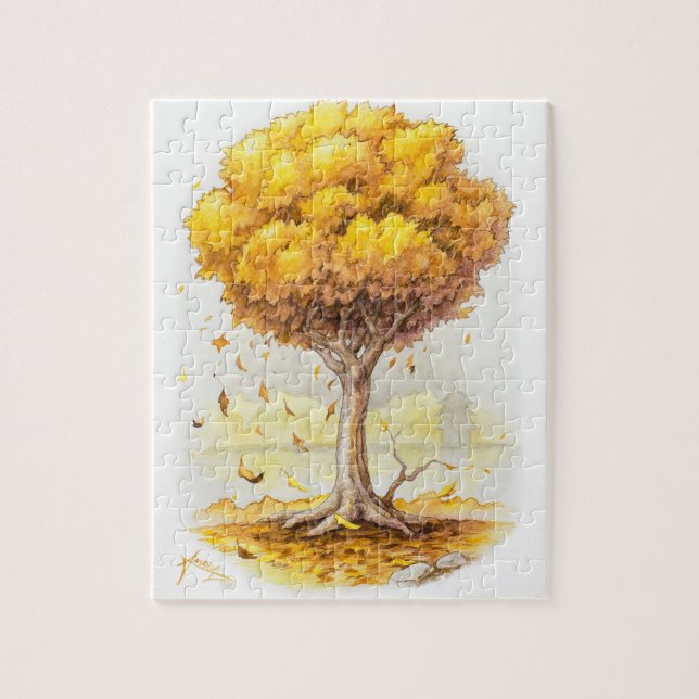 Quebra-cabeça Tranquilidade do ouro (Vertical)