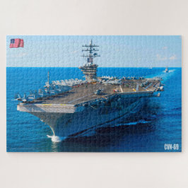 Quebra-cabeça TRANSPORTADORA AERONÁUTICA DOS EUA - CVN 69 (20x30