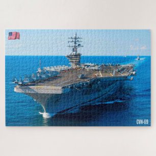 Quebra-cabeça TRANSPORTADORA AERONÁUTICA DOS EUA - CVN 69 (20x30