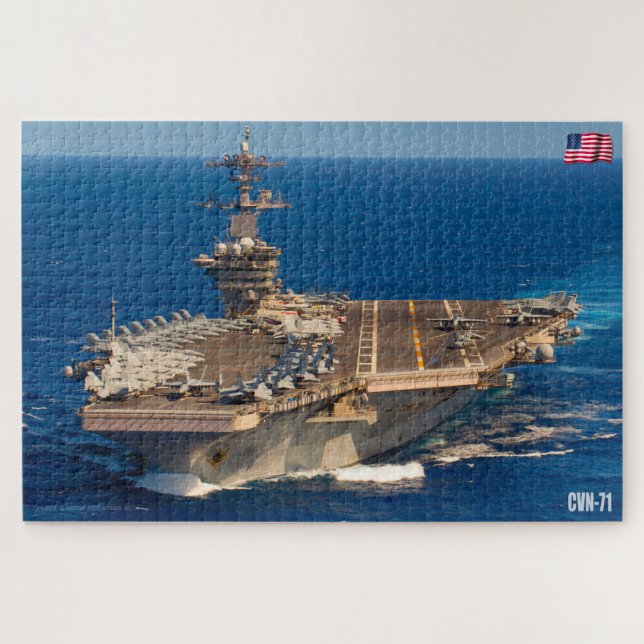 Quebra-cabeça TRANSPORTADORA AERONÁUTICA DOS EUA - CVN 71 (20x30 (Horizontal)