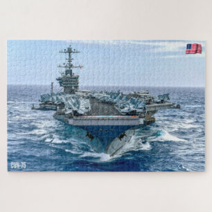 Quebra-cabeça TRANSPORTADORA AERONÁUTICA DOS EUA - CVN 75 (20x30