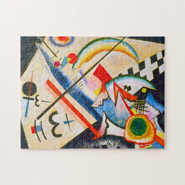 Quebra-cabeça transversal branco de Kandinsky (Horizontal)