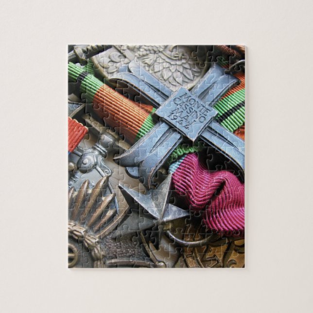 Quebra-cabeça transversal da medalha de Italia do (Vertical)