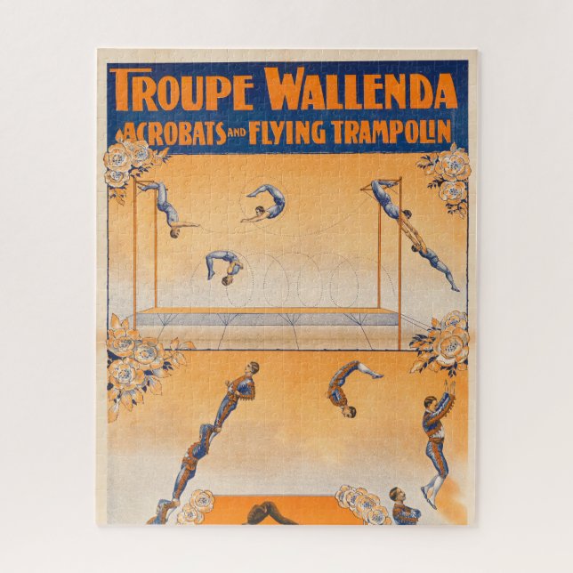 Quebra-cabeça Trapeze, Acrobatas E Trampolina Voadora (Vertical)