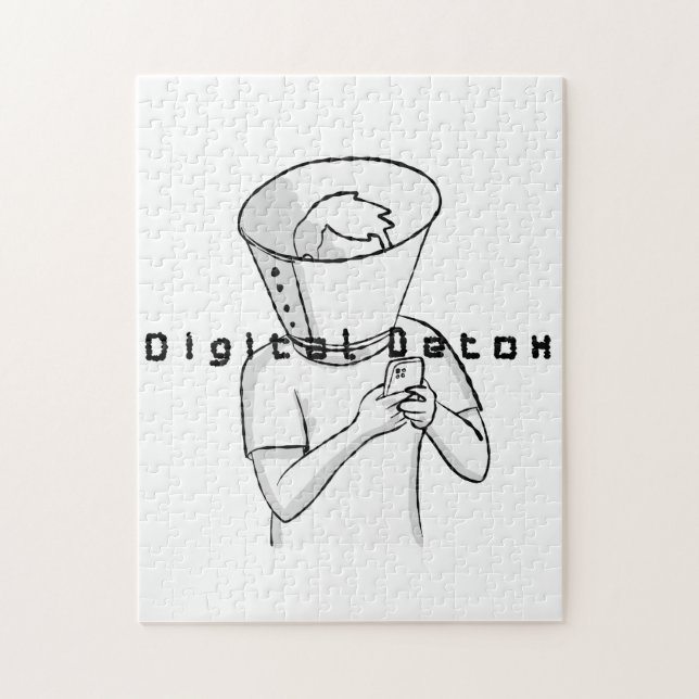 Quebra-cabeça tratamento de detox digital (Vertical)