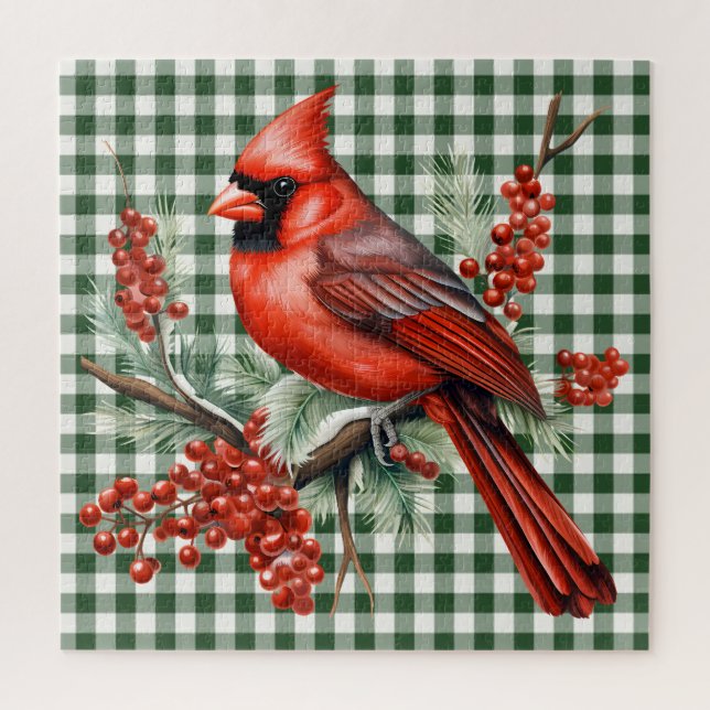 Quebra-cabeça Travesseiro decorativo cardinal (Vertical)