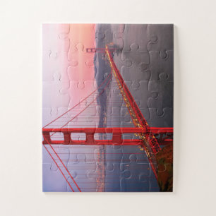 Quebra-cabeça Travesseiro decorativo da ponte ouro