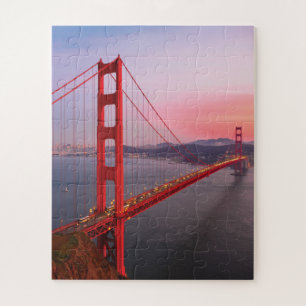 Quebra-cabeça Travesseiro decorativo da ponte ouro