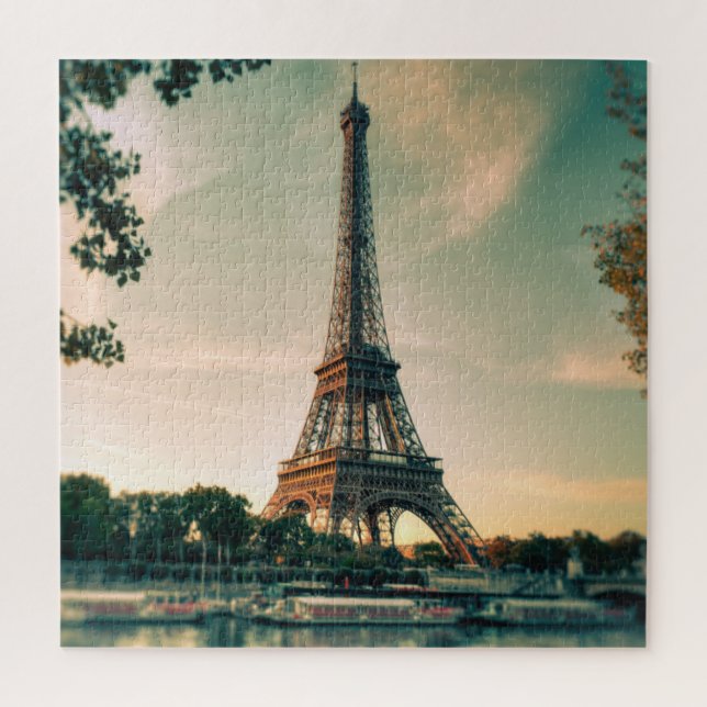 Quebra-cabeça Travesseiro decorativo da torre Eiffel (Vertical)