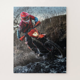 Quebra-cabeça Travesseiro decorativo de motociclista