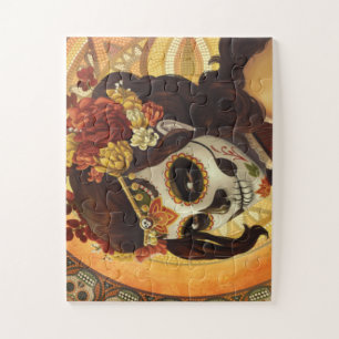 Quebra-cabeça Travesseiro decorativo Dia De Los Muertos