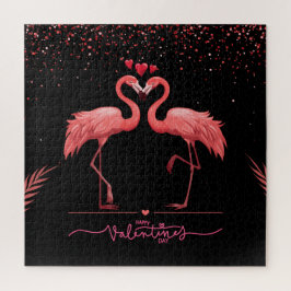 Quebra-cabeça Travesseiro Flamingo Rosa redondo