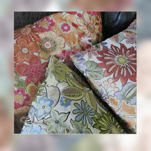 Quebra-cabeça Travesseiros bordados multicoloridos