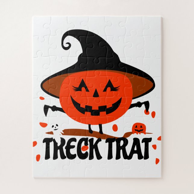Quebra-cabeça Treck Trat Pumpkin sorrindo (Vertical)