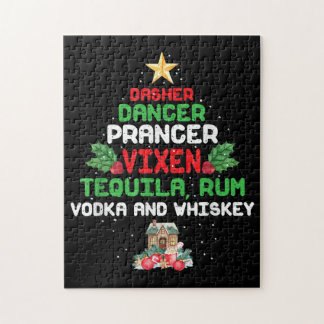 Quebra-cabeça Tree Dasher Dancer Prancer Vixen Tequila Whiskey
