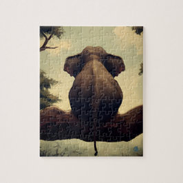 Quebra-cabeça Tree Elephant - Puzzle