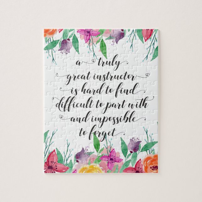 Quebra-cabeça Treinador de presentes do Instrutor Yoga (Vertical)