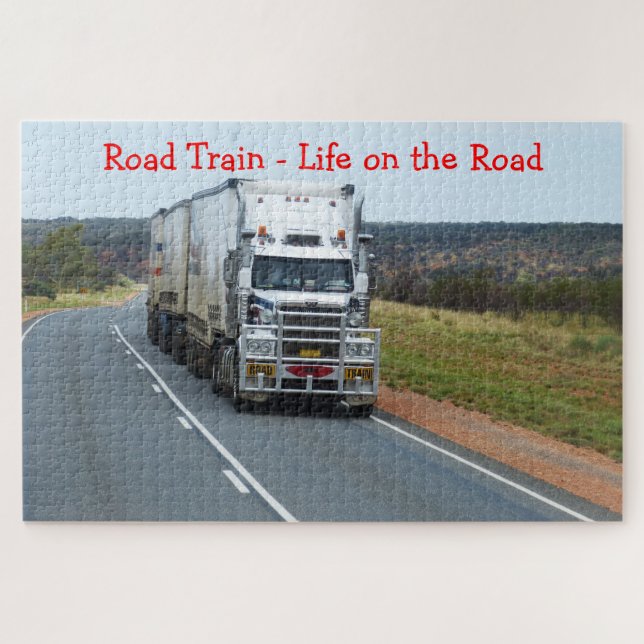 Quebra-cabeça Treinamento Rodoviário Caminhão na Estrada (Horizontal)