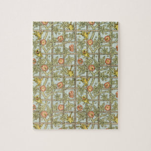 Quebra-cabeça Treliça por William Morris, Têxtil de Jardim Vinta